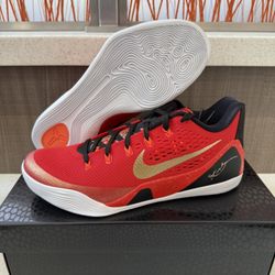 NEW Nike Kobe 9 Low Protro EM China University Red IH1400-600 Men's Size 10