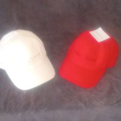 Coach Baseball Caps-red And White-new