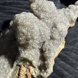 Amethyst Stalactite - Large Druzy Cluster on Thick Matrix!