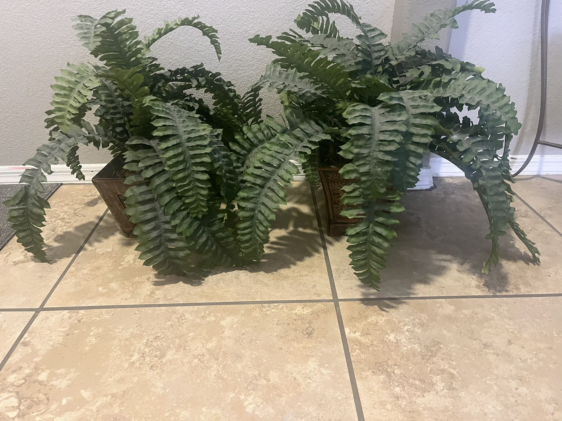 2-pack Artificial Potted Plants. It’s Available As Long As You See It. It’s 18” Tall