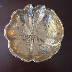 Holley Ross Distinguished China decorative gold dish