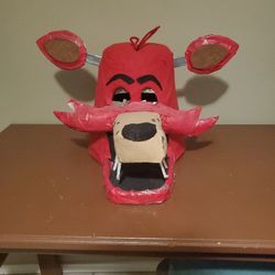 Handcrafted FNAF Foxy Head - Five Nights At Freddy's Decor Prop ($40 OBO)