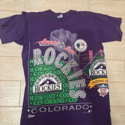 Vintage MLB AOP Colorado Rockies Men’s Medium 