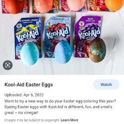Easter Kool aid Eggs