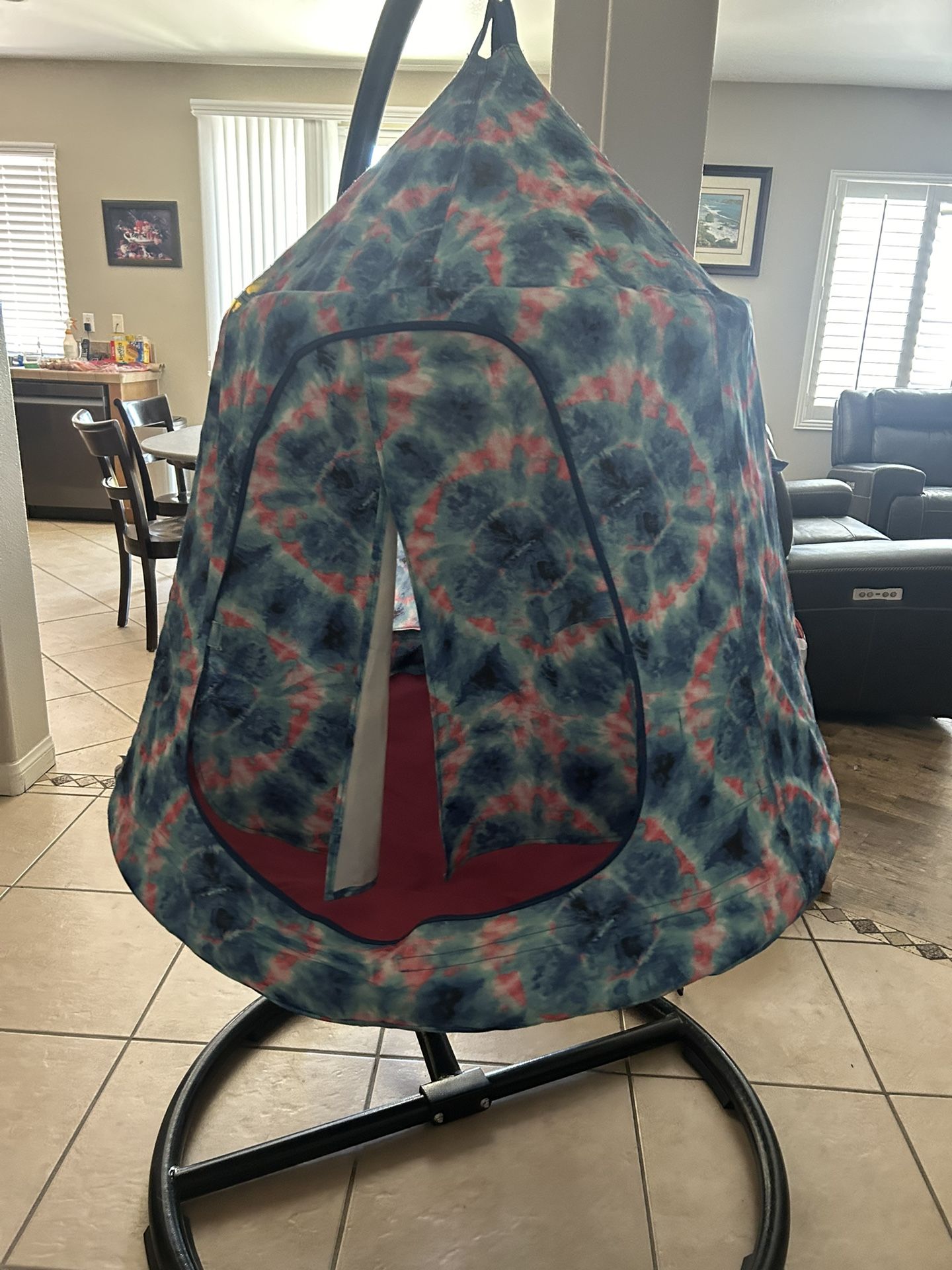 Hanging Swing Chair - stand Included.