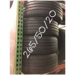 Used tires for sale 265/50/20. $240 all four free installation and balancing