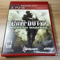 Call Of Duty 4 Modern Warfare PS3 