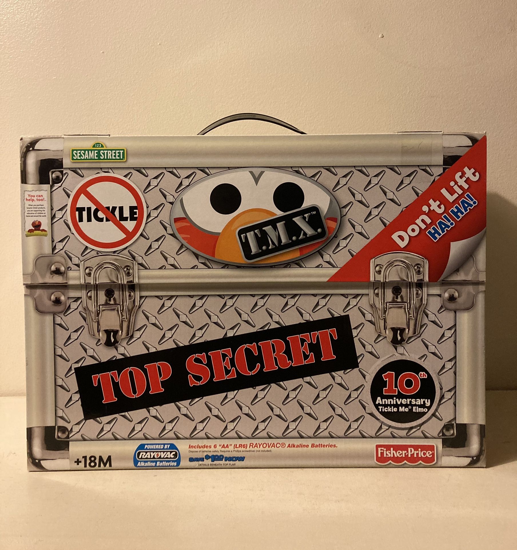 New in Box 10th Anniversary 2006 TICKLE ME ELMO TOP SECRET SESAME STREET. Smoke-free home. Look π Pictures for details $50.00