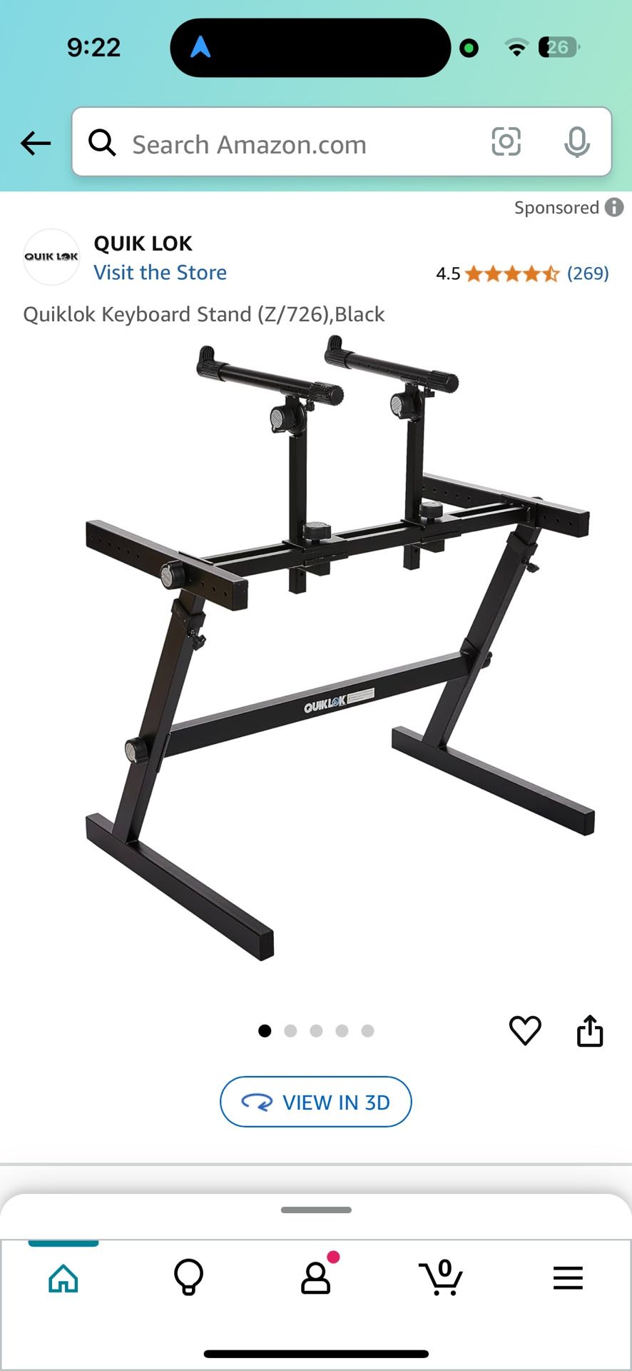 Quiklok Keyboard Stand