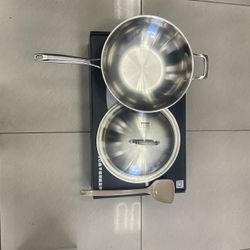 304 stainless steel 34CM wok