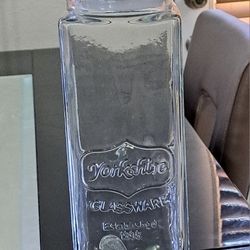 Yorkshire  And Mason glass Beverage Dispenser 