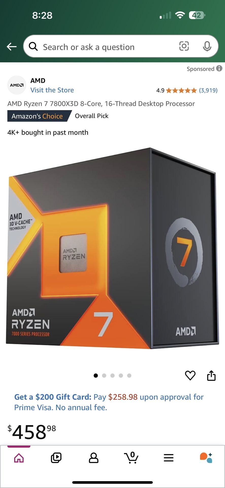 AMD Ryzen 7 7800X3D Processor