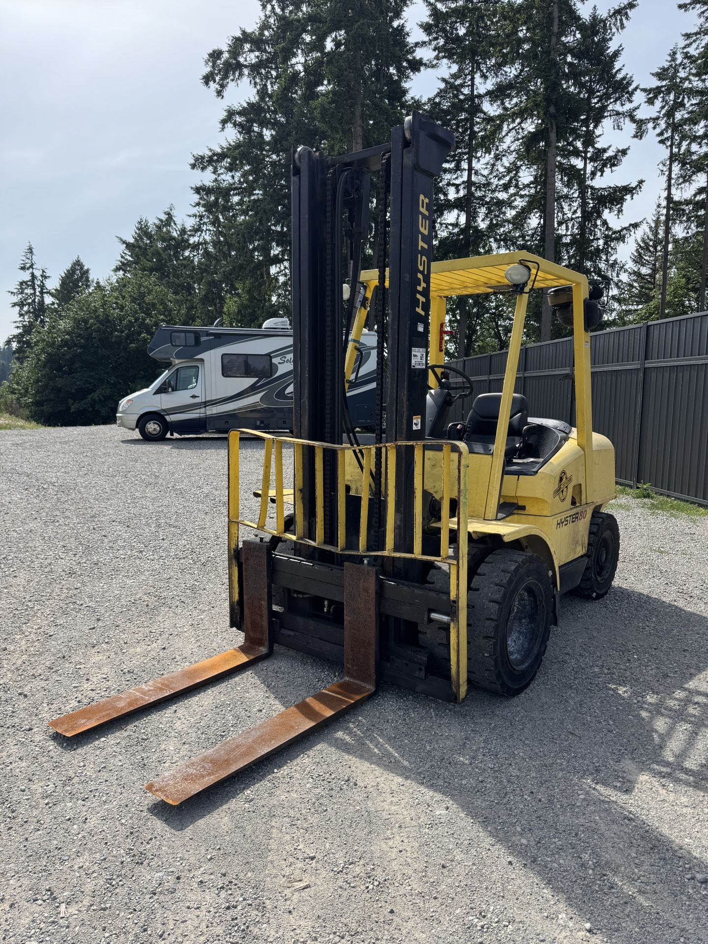 Hyster H80XM Diesel 8000lb Load Capacity Forklift