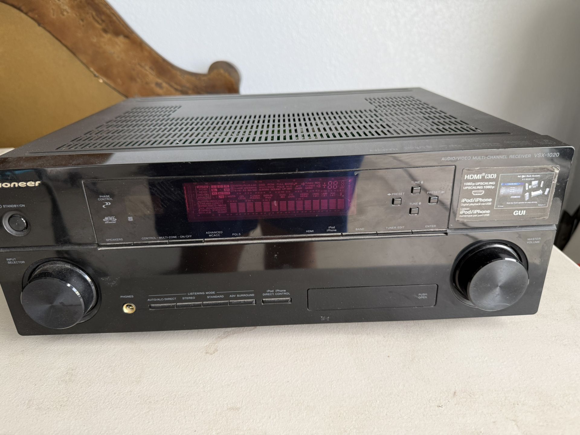 Pioneer VSX-1020-K Audio Receiver 7.1