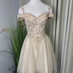 Beige Party Dress 