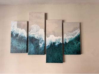 4 piece framed wall art