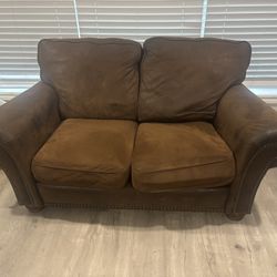 Brown Faux Leather Couches