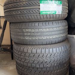 4 Tires – Good Tread + 1 Brand New