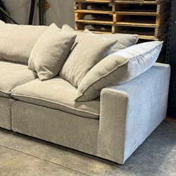 Sereen 6-Piece Modular Cloud Sofa Sectional by Aiden & Ivy – Taupe