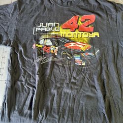 vintage Chase Authentics NASCAR Juan Pablo Montoya Havoline #42 t-shirt LARGE