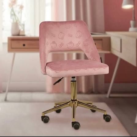 Hello Kitty Desk Chair Dry Rose Color For Teen
