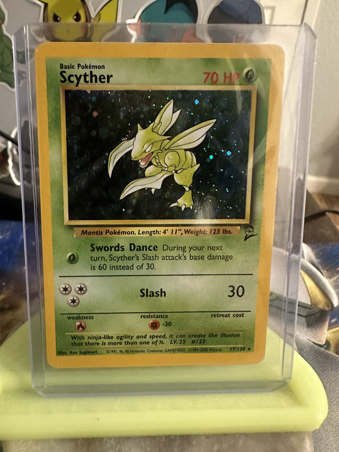 Scyther #17 Pokemon Base Set 2  