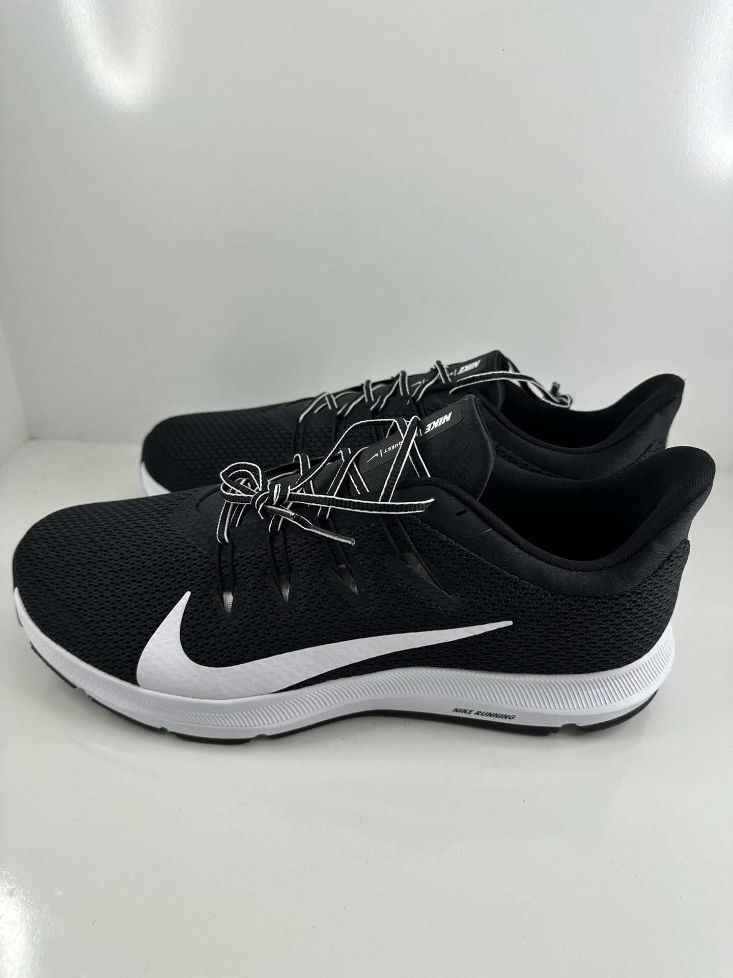 Nike Quest 2 Men’s Running Shoes Wide 4E Black Size 12 CI3801-002 New w/Box
