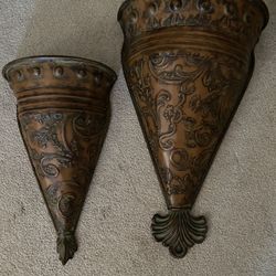 Metal Decorative Shelves Beautiful (2) Check Out My Other Decor For Sale!