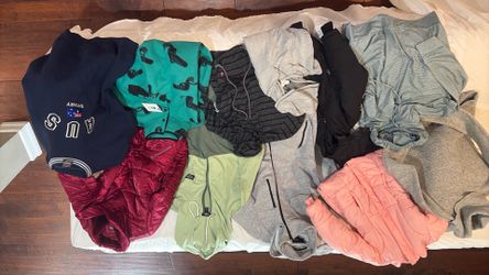 New lot of 11 sweatshirts, and jackets closing store