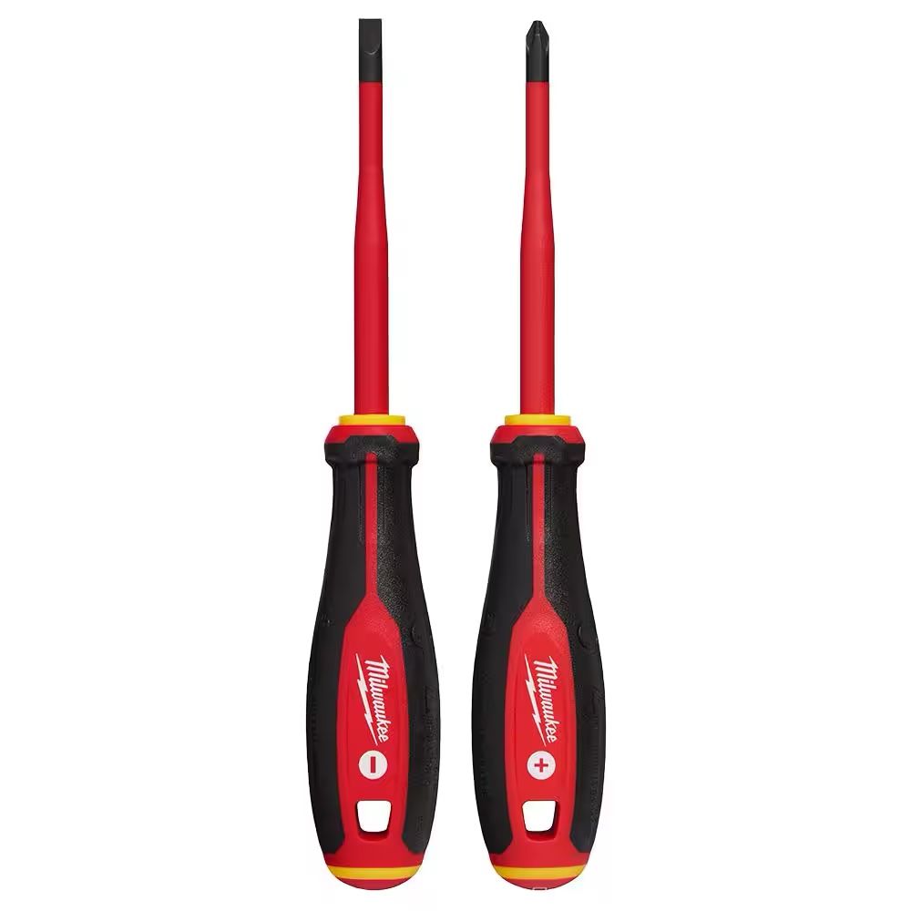 Milwaukee 1000V Insulated Slim Tip Screwdriver Set (2-Piece)