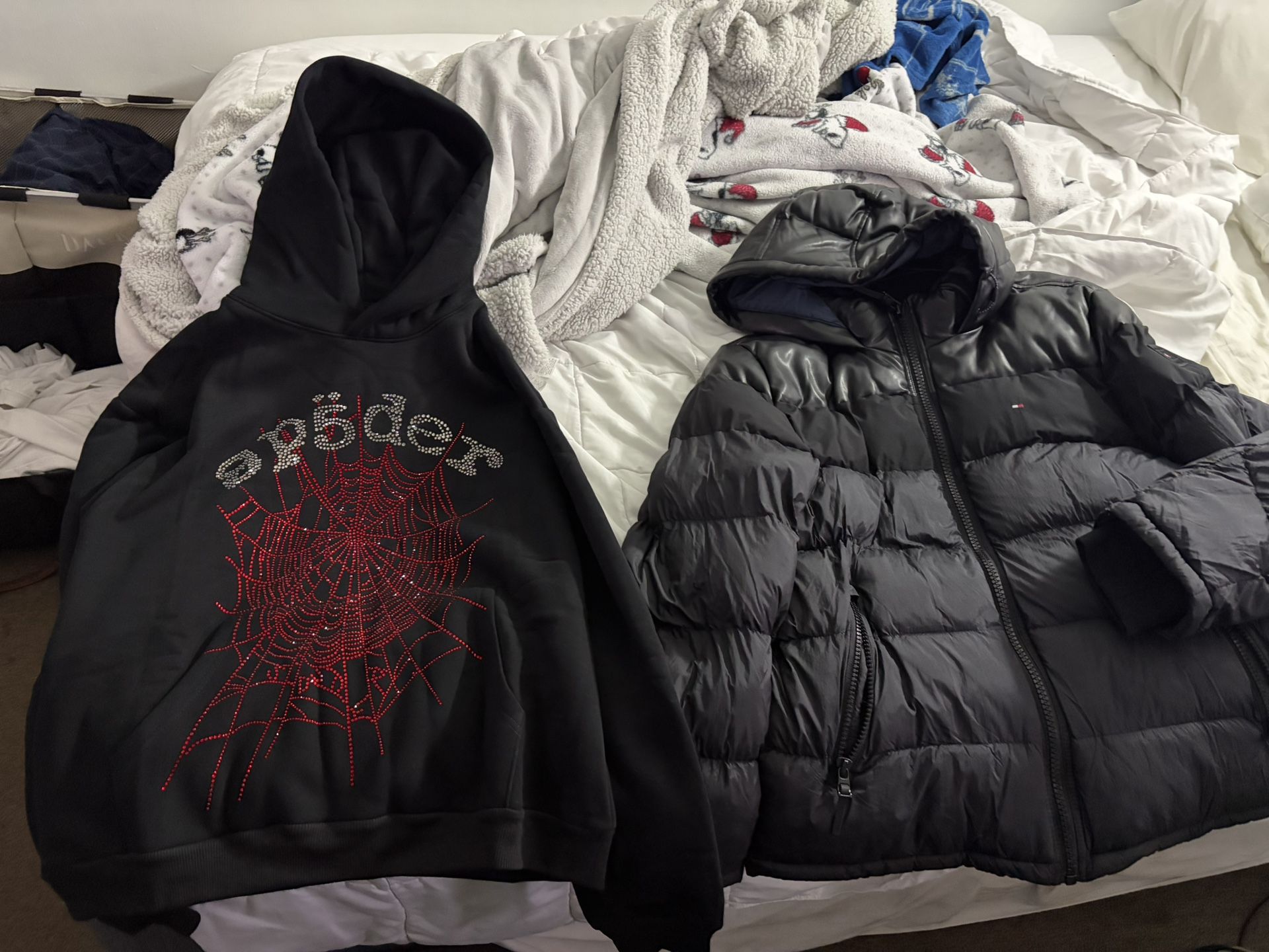 sp5der hoodie rhinestone 