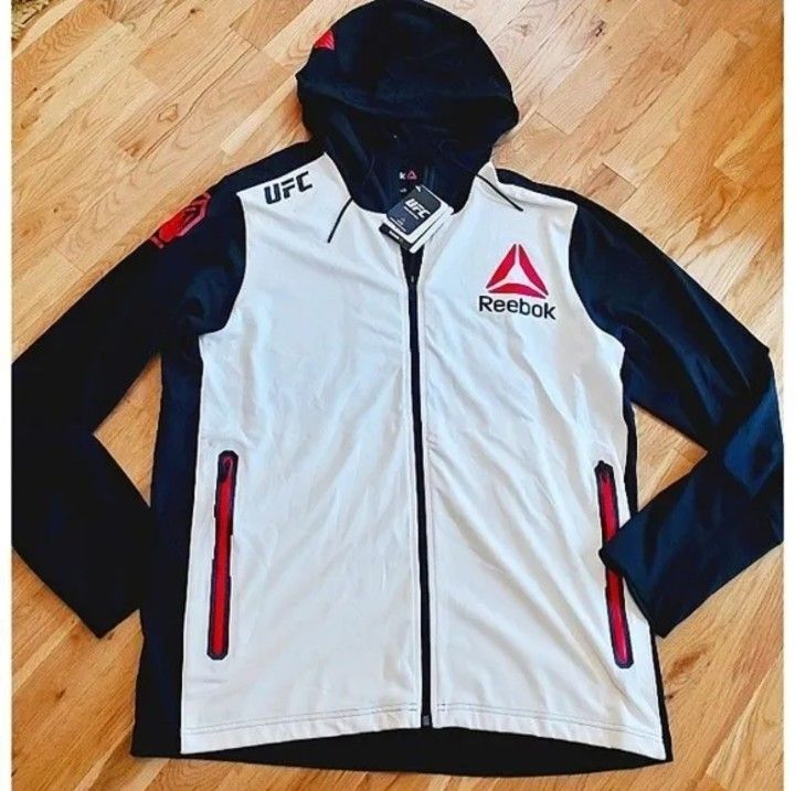 Reebok Khabib Nurmagomedov UFC Fight Official Black Walkout Hoodie