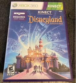 Xbox 360 KINECT Disneyland adventures video game