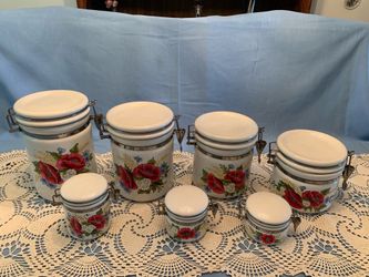 Hand painted containers