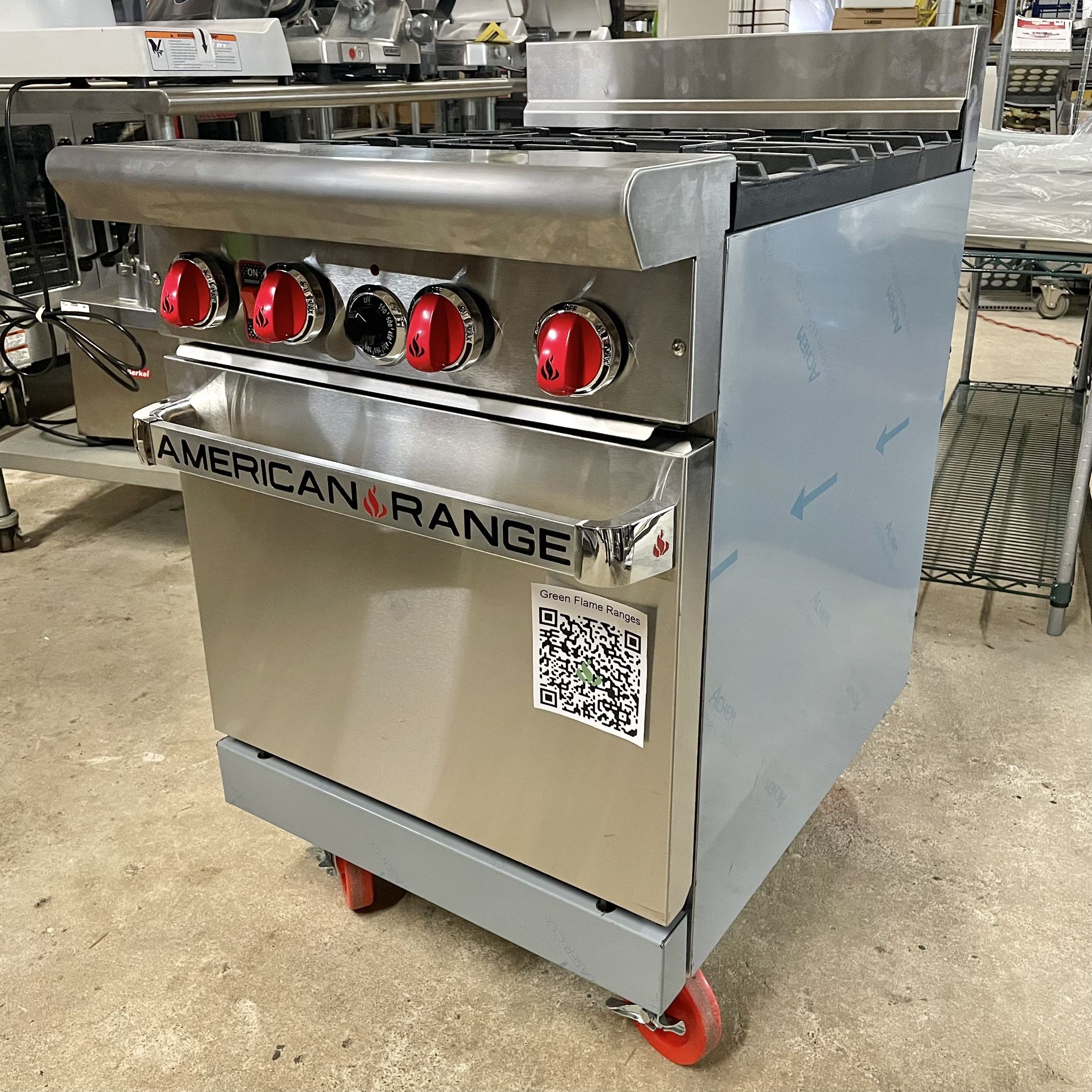 American Range ARGF-4 Commercial Oven – 4 Burner Gas Range