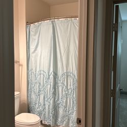 Shower Curtain + Shower Curtain Hooks