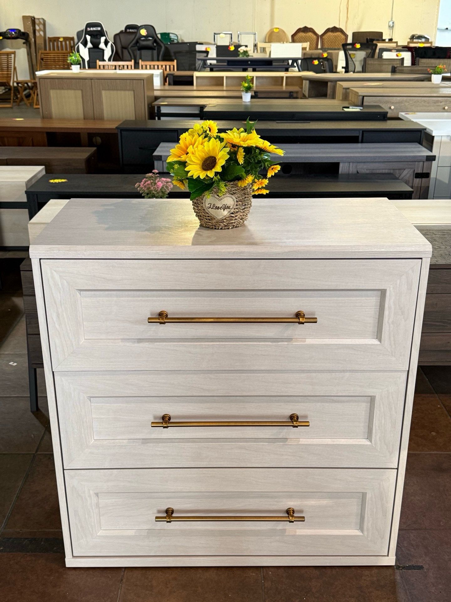 3 Drawer Dresser for Bedroom, Small Dresser & Chest of Drawers, Wood Dresser Organizer, Modern Farmhouse Dresser, Tall Night Stand, End Table, Enhance