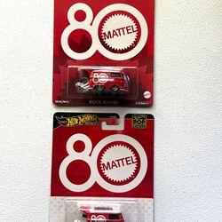 🔥Hot Wheels Premium Pop Culture Kool Kombi Mattel 80th Anniversary Set with Chase 🔥