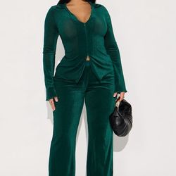 Velvet Pant Set ! Size Medium 