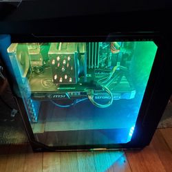 Gaming Pc Computer With Acc And Monitor