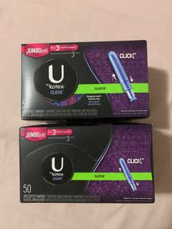 Kotex click jumbo packs super - 50 each