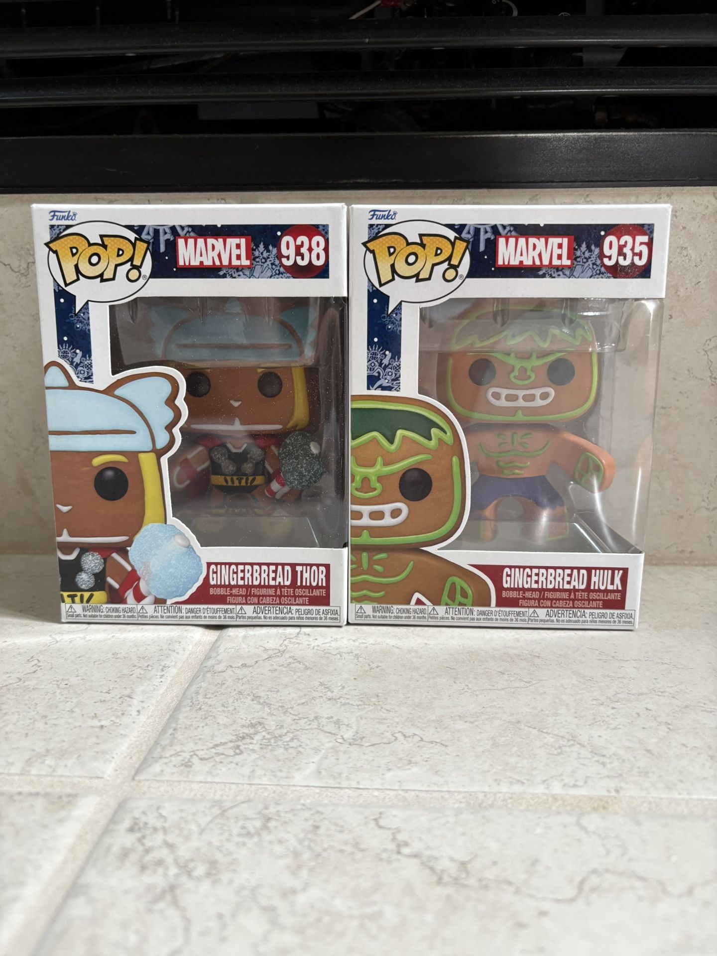 Funko POP Marvel Gingerbread Thor and Hulk