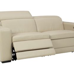 Texline Loveseat Leather Reclining Elegant Couch 