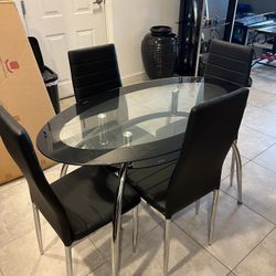 BLACK DINING TABLE for Sale 🖤🖤 Mesa De Comedor Negra