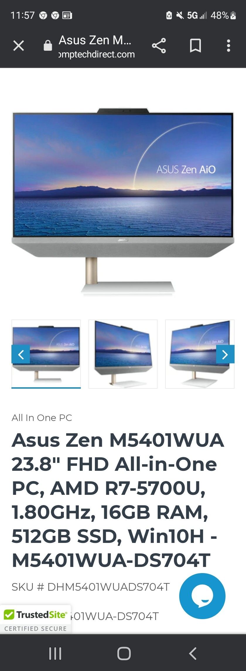 Asus Zen M5401 512GB SSD 16GB RAM $800
