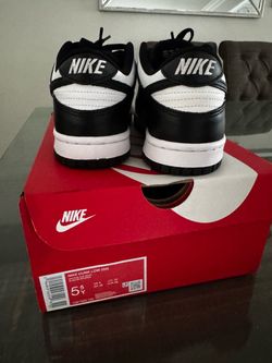Nike Dunk Low GS Panda Black White Size 5Y