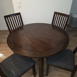 Macys Dining Table Set, Includes 4 Chairs