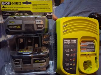NEW RYOBI ONE +High performance  batteries/charger