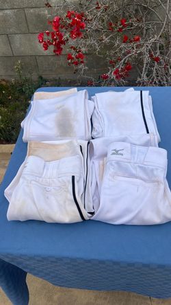 Lot of 4 White Baseball Pants
