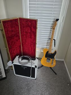Fender Player II Telecaster / Boss Katana  mk2 50W Amp / Roadrunner Tweed Guitar Case